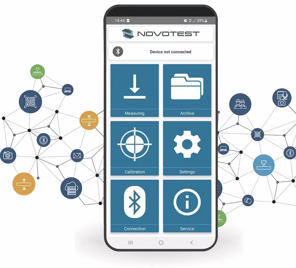 Applicazione mobile NOVOTEST Lab per Android